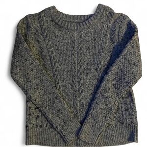 Hollister Charcoal Cable Knit Women's Sweater